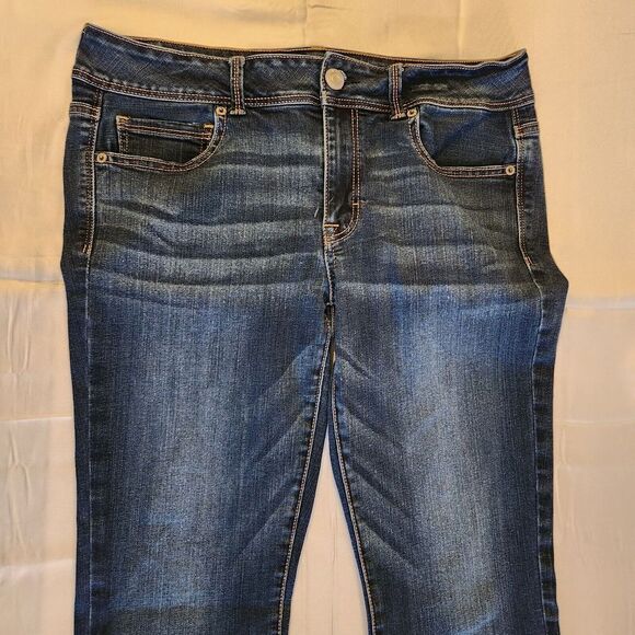 American Eagle Jeans Womens 12 Kick Boot Cut Stretch Cowgirl Rodeo Flare Rancher - Picture 2 of 8